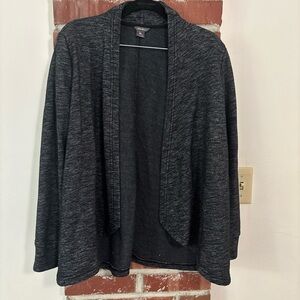 Eddie Bauer Charcoal Women's Open Cardigan